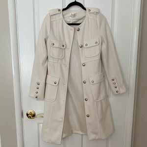 Long White Voglia Coat